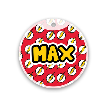 Customized Pet Id Tag - Lightning Blot